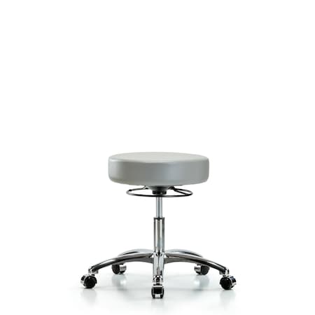 Desk Stool, Vinyl, Chrome, Casters, Dov MPN:BR-VDHSO-CR-CC-8567