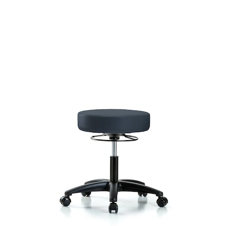 Desk Stool, Vinyl, Casters, Nav MPN:BR-VDHSO-RG-RC-8582