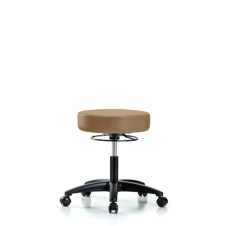 Desk Stool, Vinyl, Casters, Taupe MPN:BR-VDHSO-RG-RC-8584