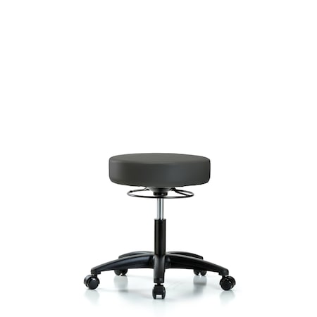 Desk Stool, Vinyl, Casters, Gry MPN:BR-VDHSO-RG-RC-8605