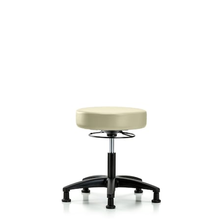 Desk Stool, Vinyl, Glides, Wht MPN:BR-VDHSO-RG-RG-8501