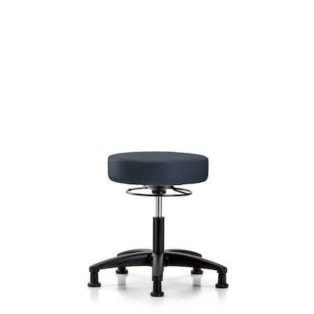 Desk Stool, Vinyl, Glides, Nav MPN:BR-VDHSO-RG-RG-8582