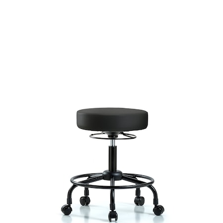 Desk Stool, Vinyl, RT, Casters, BLK MPN:BR-VDHSO-RT-RC-8540