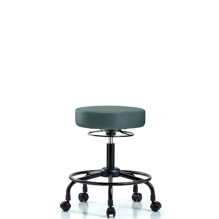 Desk Stool, Vinyl, RT, Casters, Blu MPN:BR-VDHSO-RT-RC-8546