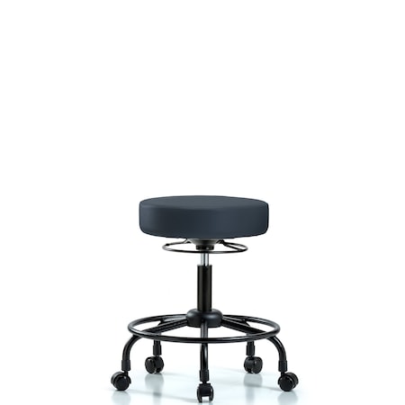 Desk Stool, Vinyl, RT, Casters, Nav MPN:BR-VDHSO-RT-RC-8582