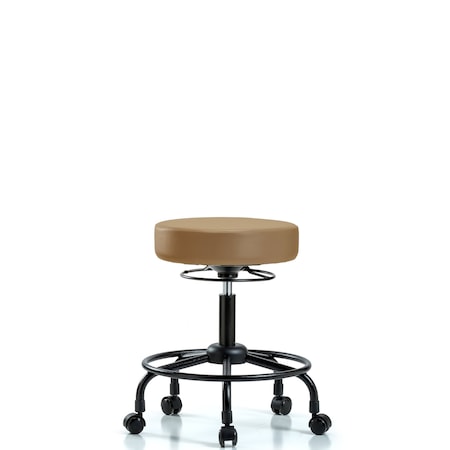 Desk Stool, Vinyl, RT, Casters, Taupe MPN:BR-VDHSO-RT-RC-8584