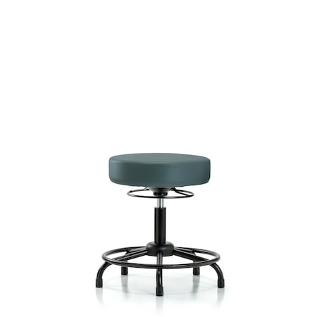 Desk Stool, Vinyl, RT, Glides, Blu MPN:BR-VDHSO-RT-RG-8546
