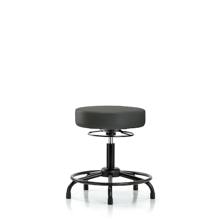 Desk Stool, Vinyl, RT, Glides, Gry MPN:BR-VDHSO-RT-RG-8605