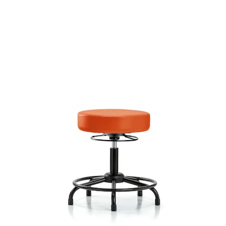 Desk Stool, Vinyl, RT, Glides, Orange MPN:BR-VDHSO-RT-RG-8613