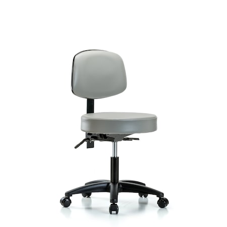 Desk Stool, Vinyl, Bk, Casters, Dov MPN:BR-VDHST-RG-T0-RC-8567