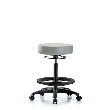 Bench Stool, Hi, Vinyl, BF, Casters, Dov MPN:BR-VHBSO-RG-BF-RC-8567