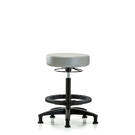 Bench Stool, Hi, Vinyl, BF, Glides, Dov MPN:BR-VHBSO-RG-BF-RG-8567
