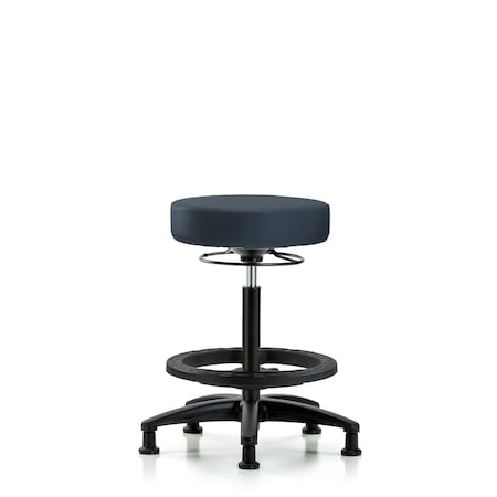 Vin Stool without Back-High Bench Ht with Black FRandStat Glides in Imperial Blue Trailblazer Vin MPN:BR-VHBSO-RG-BF-RG-8582