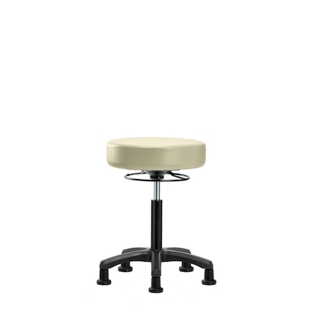 Med Bench Mini-Stool, Vinyl, Glides, Wht MPN:BR-VMBMS-RG-RG-8501
