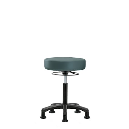Med Bench Mini-Stool, Vinyl, Glides, Blu MPN:BR-VMBMS-RG-RG-8546