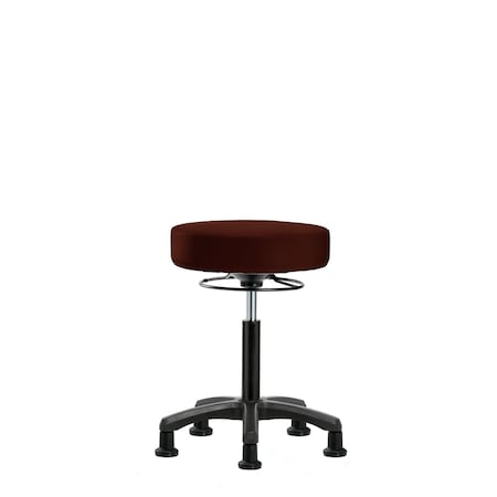 Med Bench Mini-Stool, Vinyl, Glides, Burg MPN:BR-VMBMS-RG-RG-8569