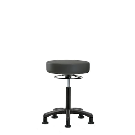 Med Bench Mini-Stool, Vinyl, Glides, Gry MPN:BR-VMBMS-RG-RG-8605