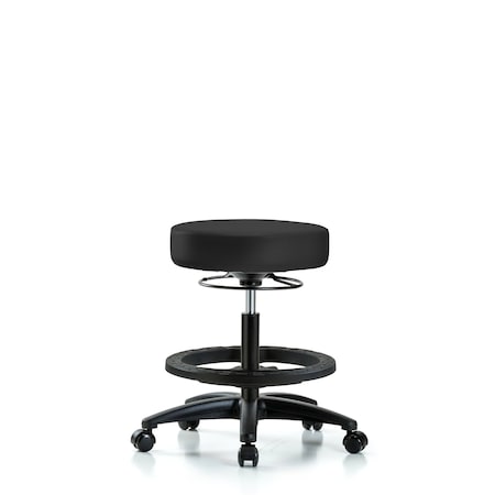 Bench Stool, Med, Vinyl, BF, Casters, Gry MPN:BR-VMBSO-RG-BF-RC-8605