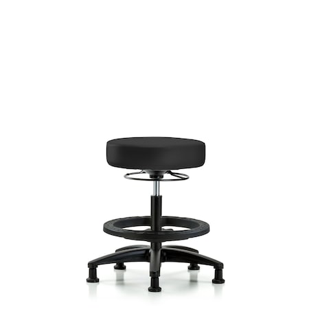 Bench Stool, Med, Vinyl, BF, Glides, Gry MPN:BR-VMBSO-RG-BF-RG-8605