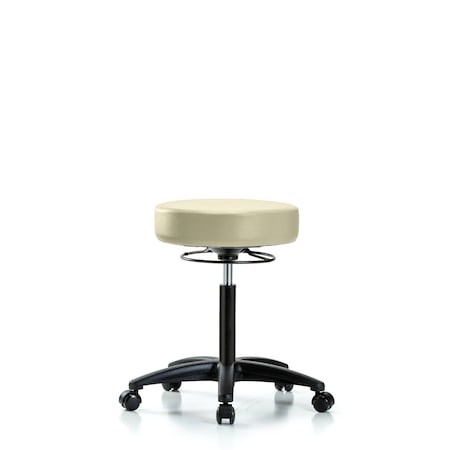 Rutledge Vin Stool without Back - Medium Bench Height with Casters in Adobe White Trailblazer Vin MPN:BR-VMBSO-RG-NF-RC-8501