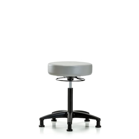 Rutledge Vin Stool without Back-Medium Bench Height with Stationary Glides in Dove Trailblazer Vin MPN:BR-VMBSO-RG-NF-RG-8567