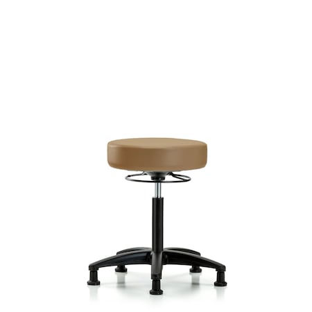 Rutledge Vin Stool without Back-Medium Bench Height with Stationary Glides in Taupe Trailblazer Vin MPN:BR-VMBSO-RG-NF-RG-8584