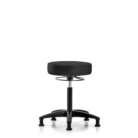 Rutledge Vin Stool without Back-Med Bench Height with Stat Glides in Charcoal Trailblazer Vin MPN:BR-VMBSO-RG-NF-RG-8605