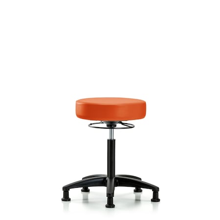 Vin Stool without Back-Medium Bench Height with Stationary Glides in Orange Kist Trailblazer Vin MPN:BR-VMBSO-RG-NF-RG-8613