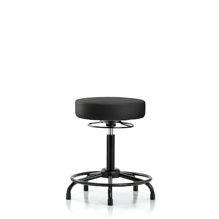 Vin Stool without Back-Medium Bench Height with RT BaseandStationary Glides in Black Trailblazer Vin MPN:BR-VMBSO-RT-RG-8540