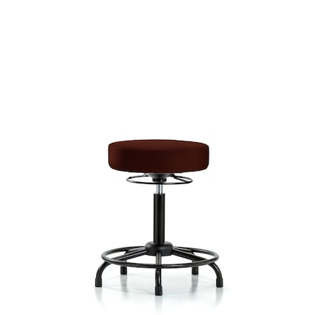 Vin Stool without Back-Medium Bench Height with RT BaseandStat Glides in Burgundy Trailblazer Vin MPN:BR-VMBSO-RT-RG-8569