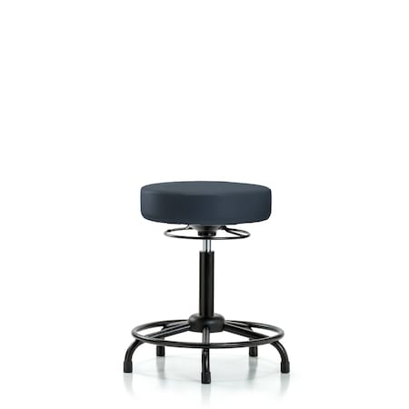Vin Stool without Back-Med Bench Ht with RT BaseandStat Glides in Imperial Blue Trailblazer Vin MPN:BR-VMBSO-RT-RG-8582