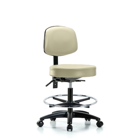 BenchStool, Med, Vin, Bk, Tilt, CF, Cast, Wht MPN:BR-VMBST-RG-T1-CF-RC-8501