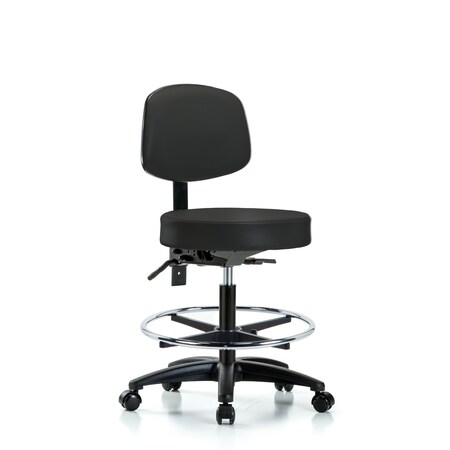 BenchStool, Med, Vin, Bk, Tilt, CF, Cast, BLK MPN:BR-VMBST-RG-T1-CF-RC-8540