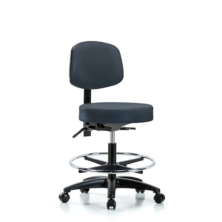 BenchStool, Med, Vin, Bk, Tilt, CF, Cast, Nav MPN:BR-VMBST-RG-T1-CF-RC-8582