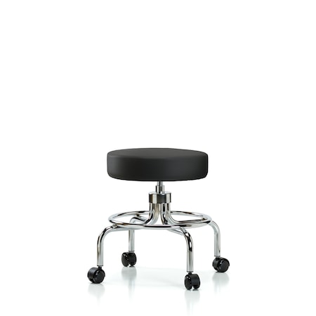 Screw-Lift Stool, Vinyl, CR, Casters, Blk MPN:BR-VSLMD-CR-RC-8540