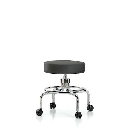 Screw-Lift Stool, Vinyl, CR, Casters, Gry MPN:BR-VSLMD-CR-RC-8605