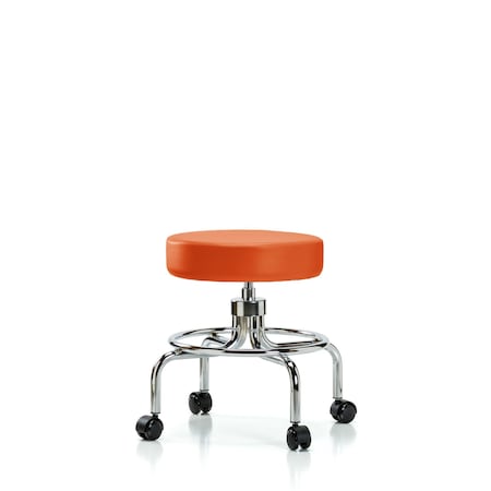 Screw-Lift Stool, Vinyl, CR, Casters, Org MPN:BR-VSLMD-CR-RC-8613