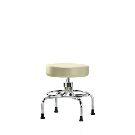Screw-Lift Stool, Vinyl, CR, Glides, Wht MPN:BR-VSLMD-CR-RG-8501