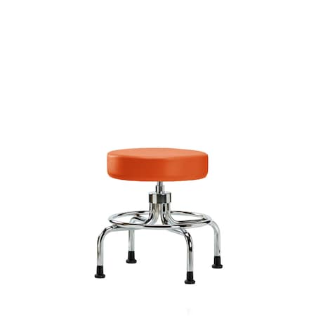 Screw-Lift Stool, Vinyl, CR, Glides, Org MPN:BR-VSLMD-CR-RG-8613