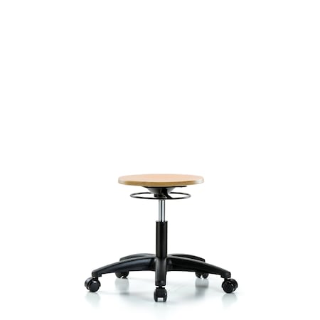 Desk Stool, Wood, Casters MPN:BR-WDHSO-RG-RC