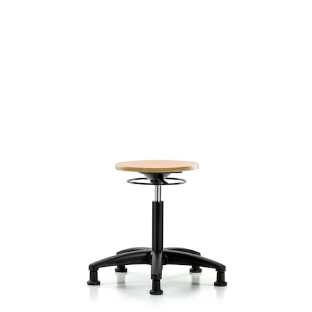 Bench Stool, Med, Wood, Glides MPN:BR-WMBSO-RG-NF-RG