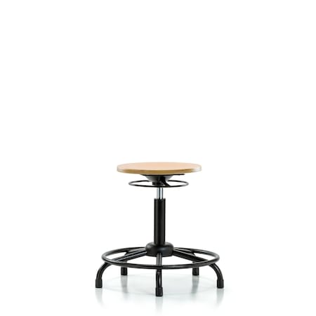 Bench Stool, Med, Wood, RT, Glides MPN:BR-WMBSO-RT-RG
