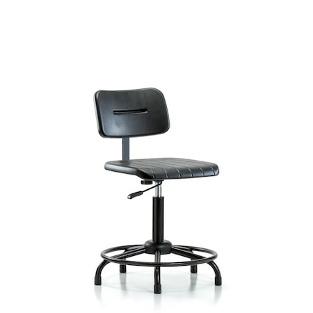 Basic Poly Med Bench Chair, RT, Glides, Polyurethane, 19-1/2
