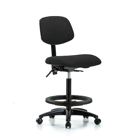Chair, Fab, Hi Bench, Tilt BF Casters, Blk, No Arms, 26