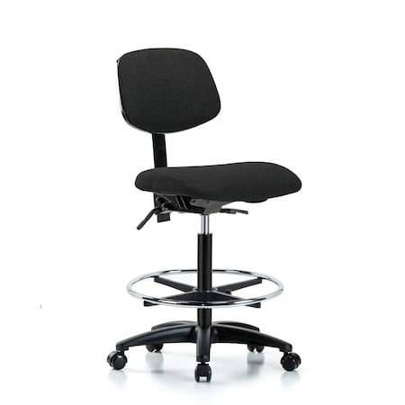 Chair, Fab, Hi Bench, Tilt CF Casters, Blk, No Arms, 26