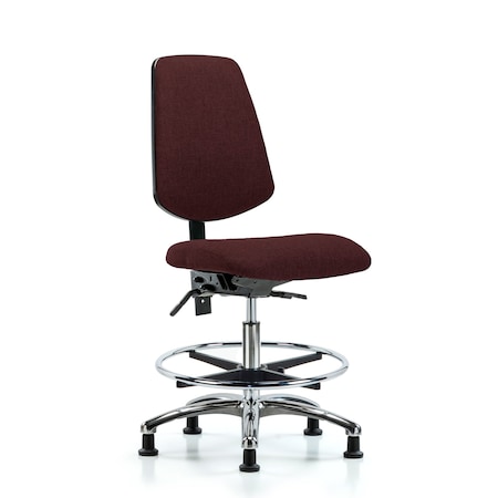 Fab Med Bench Chair, Bk, CF, Glds, Bur, No Arms, 22