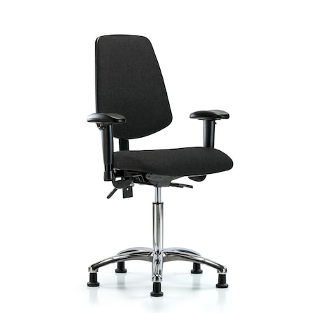 Fab Med Bench Chair, Bk, Glds, Blk, 6-Way Adjustable, 22