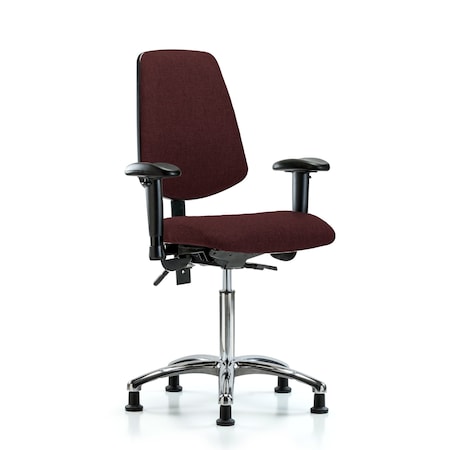Fab Med Bench Chair, Bk, Glds, Bur, 6-Way Adjustable, 22
