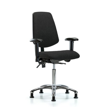Fab Med Bench Chair, Bk, Glds, Blk, 6-Way Adjustable, 22