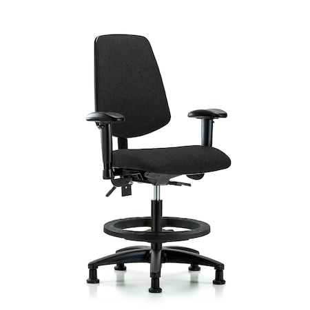 Fab Med Bench Chair, Bk, BF, Glds, Blk, 6-Way Adjustable, 22